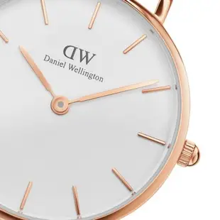 【Daniel Wellington】Classic 瑞典極簡風 DW00100305 米蘭錶帶女錶 36mm 白/玫瑰金 DW女錶