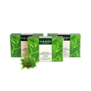 @ Vaadi Herbals Neem Patti Soap Pure Neem Leaves Each 3 x 75g