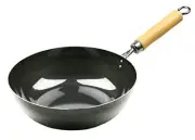 Parukinzoku Tsubamesanjo made of iron fry pan 24cm IH correspondence deep frying