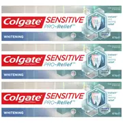 3PK Colgate Sensitive ProRelief Whitening 110g Sensitive Teeth Pain Toothpaste