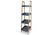 4 Tier Display Ladder Shelf Bookcase Bookshelf Storage Rack Wooden Flower Stand