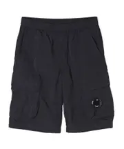 Elastic waist Bermuda shorts 10Y Black