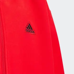 【adidas 愛迪達】外套 男款 運動連帽外套 新年 JK KN FZHD 紅 IT4055