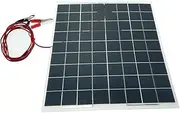 60W 12V Semi Solar Panel Device Battery Charger (for 60W Devices) Black One Size
