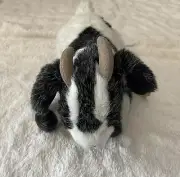 NWT Folkmanis Billy Goat Hand Puppet Full Body Plush Black White - Brand New