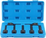 Damaged Thread Extractor 7pcs/Set 1/2in 12.5mm Impact Screw/Fastener Nut Removal Extractor Socket Tool Set