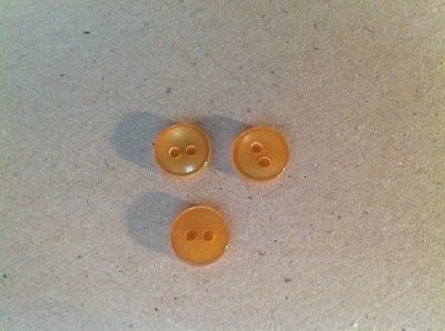 PKG. OF 72 3/8" NEW 3/8" OLD GOLD PEARL BUTTONS FOR BUTTON NECKLACE