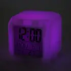 Kids Digital Clock LED 7 Colors Night Glowing Temperature Display LED Clock For