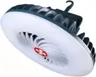 LED Camping Light with Fan Rechargeable Tent Light Emergency Lantern ,2 Light Mo