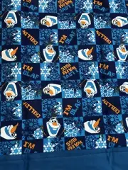 Disney Frozen Olaf Flannel Pillowcase New!