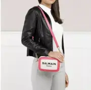 Balmain B-Army 18 Canvas Logo Camera Bag