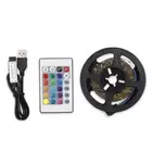 HG USB Dimmable RGB Colorful LEDs Strips Light With IR Remote Control 16 Colo 4