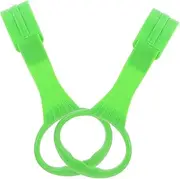 SHOWERORO 1 Pair Baby Pull up Rings Safe for Crib Bed Playpen Stand up Walk Assist Lightweight Portable Colorful