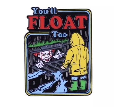 PennyWise Penny Wide You’ll Float Too Enamel Pin Stephen King Georgie Enamel Pin