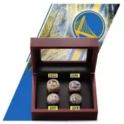 Steph Curry Golden State Warriors 4 X Championship Rings w/display box,