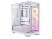 CORSAIR iCUE LINK 3500X RGB Tempered Glass Mid-Tower PC Case, White – 3x Pre-Ins