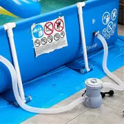 Electric Pool Pump with Filter System for Swimming Pools Water Circulation 74 Plastic