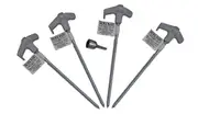Supa Peg Galvanized Steel Hex Head Screw Peg Camping Kit Socket Adapter