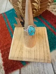 Navajo Sterling Silver & Turquoise Ring Size 6