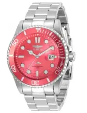Invicta Unisex 43mm Pro Diver Subtle Red Dial & Bezel 32054 - NEEDS BATTERY