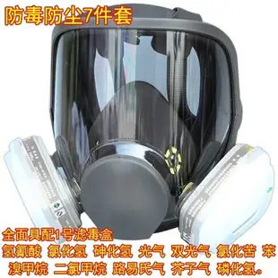 【應有盡有咨詢客服】防毒面具防塵噴漆化工專用消防6800全面罩軍工業甲醛防毒面罩