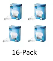X16 Philips LED 40-Watt A19 General Purpose Light Bulb Frosted Daylight Non-Dim