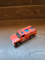 HOT WHEELS Emergency Unit Oxygen First Responder Aid Fire Truck VINTAGE 1974