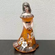 Fenton Amber Glass Butterfly Belle Bridesmaid Wedding Doll LE Ed #23/38 M Kibbe