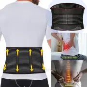 Back Support Brace Lower Back Pain with 4 Stays Belt Relief Breathable Air Mesh