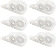 Paifeancodill 6 Pcs Correction Tape, Tape, 18m/59Ft Transparent Correction Tape for Note Taking, Marking, Crafting, Office School, Instant Correction Wrong Writing