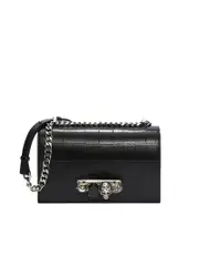 Alexander Mcqueen Jewelled Satchel in Black