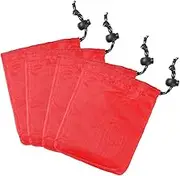 PACKOVE Small Storage Bag 4pcs Drawstring Packing Bag Ring Camping Outdoor Family Travel