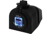 DNA USB DUAL HEAVY DUTY CHARING PORT 5V 3.1 AMP SURFACE MOUNT (12 - 24V)