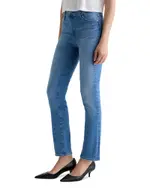 Ag Mari High Rise Slim Straight Jeans in Minimalist