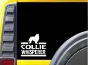 Collie Whisperer Sticker J838 6 inch decal