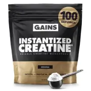 Gains in Bulk Instantized Creatine Monohydrate for Women and Men, Soluble Pre...