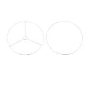 Lamp Shade Ring 250mm Dia. Lampshade Holder Frame Baked Coating Iron 1set
