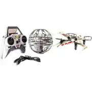 Air Hogs - Star Wars X-wing vs. Death Star, Rebel Assault - RC Drones NEW!
