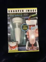 Sharper Image Electronic Spinning Wine Aerator - New In Box