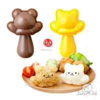 在飛比找蝦皮商城優惠-日本Arnest創意料理小物-喵星人與俏皮熊飯糰模型 料理模