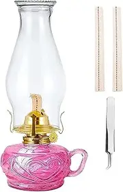 Oil Lamps Classic Oil Lamp Large Capacity Large Kerosene Lamp Indoor Hurricane Lamp with Handle for Home Emergency Farmhouse Decor Desktop Churches Lamp