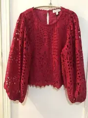 Witchery hot pink lace top 16.