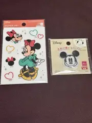 Daiso Japan Micky Patch and Minnie Sticker Set.