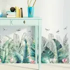 Tropical Plant Palm Leaves Banana Leaf Wall Art Removable Wall Stickers Lounge