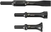 Astro Pneumatic Tool 49803 3-Piece Chisel & Hammer Bit Set .498 Shank Black
