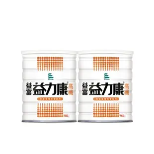 【益富】益力康高纖Plus營養均衡配方 750g*2罐(乳清蛋白+高纖)