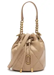 Marc Jacobs The Bucket Quilted Leather Bucket bag - Camel One Size