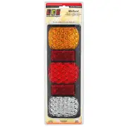 LED Autolamps Stop Tail Indicator Reverse Reflector Light 72 LED Lamp Blister