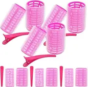 IWOWHERO Hair Roller Clip Replacement for Hot Curler 6 Large 6 Small Self-adhesive Roller Clips Set for Women