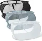 Reinforced Collapsible Laundry Baskets, 3Pcs High-Strength Mesh Pop up Laundry H